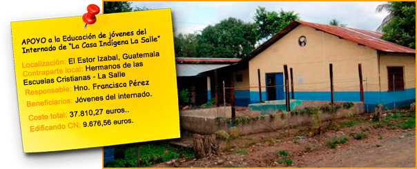 Apoyo a la Educación de jóvenes (El Estor Izabal, Guatemala)
